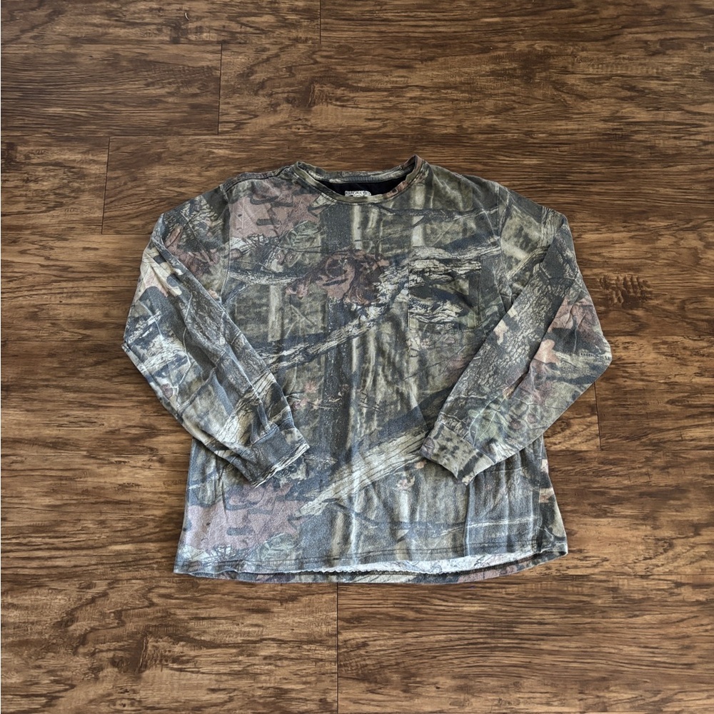 Large MossyOak Camo Long Sleeve Tee